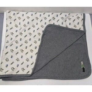 Gymboree Gray Holiday 2000 Tin Soldier Toys Horses & Blocks Blanket Vintage Y2K